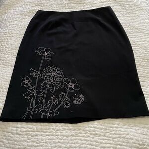 Cleo Black Knee Length Skirt